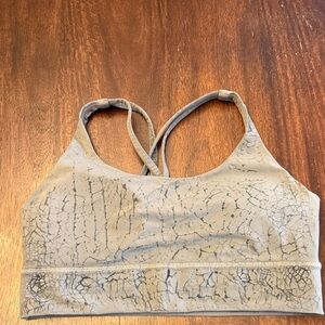 Lululemon Athletica Gray Cracked Design Sports Bra